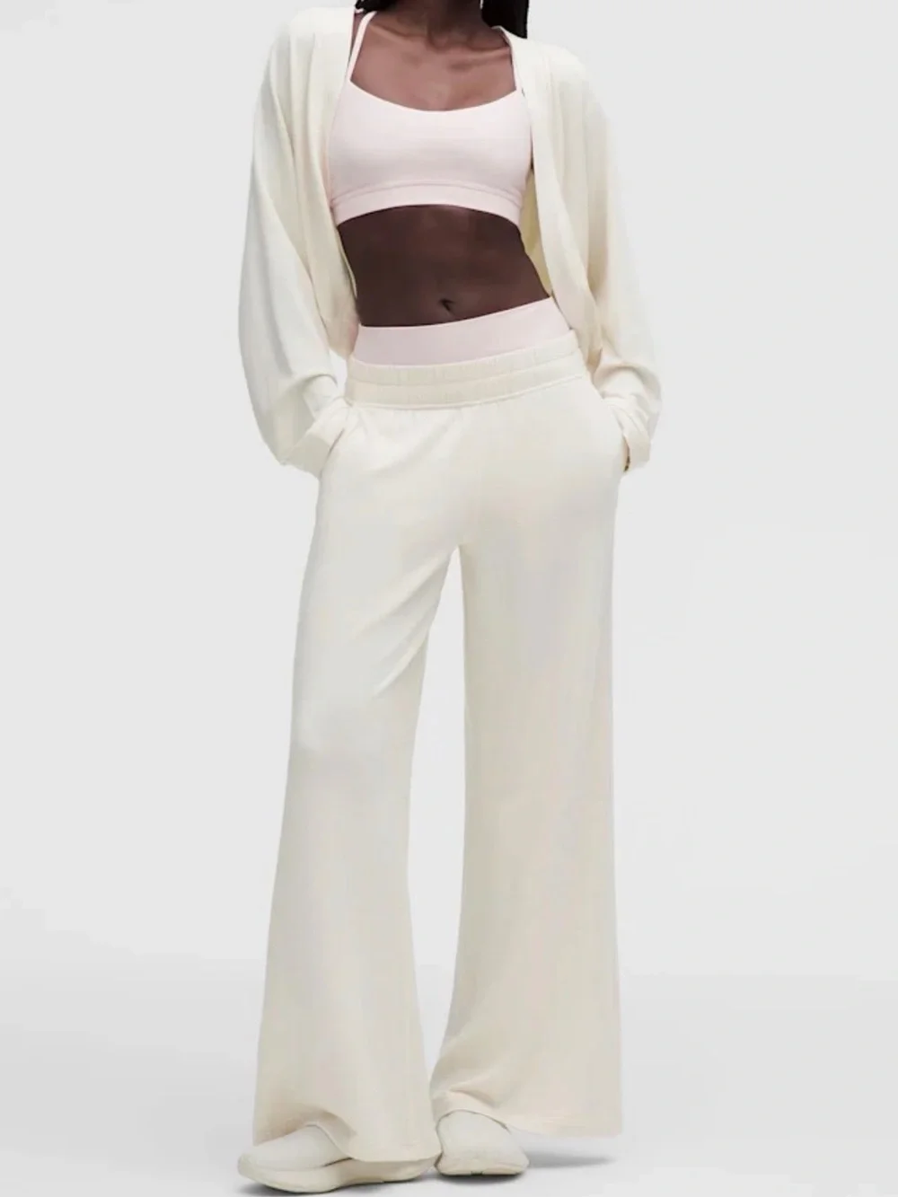 LULULEMON BeCalm Shrug IN CREAM WHITE LIKE NEW